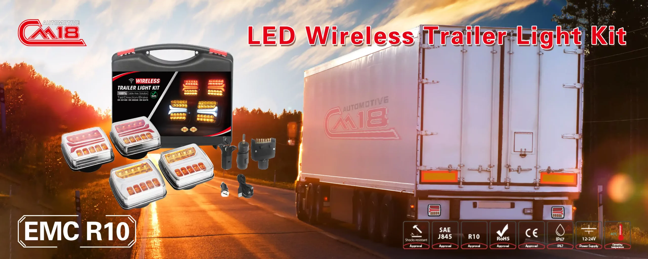 2000X800 wireless trailer light