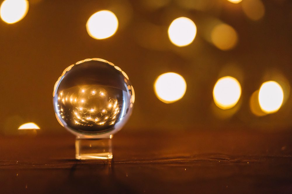 magic ball near lights